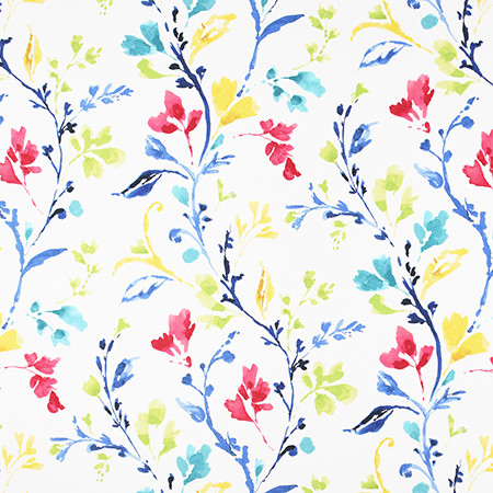 Carole Fabric If You Please Classic Bluebell 100% Cotton Spain 27" V, 13 1/2" H HD 54" - My Fabric Connection -