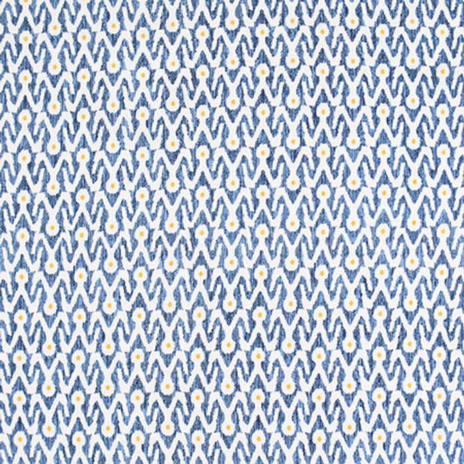 Together With You Ocean by Carole Designer Fabric Bluebell 100% Cotton India N/A 9" V, 13 1/2" H 54" - Swanky Fabrics -