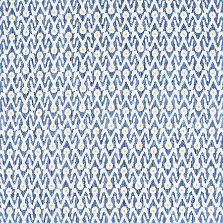 Carole Fabric Together With You Ocean Bluebell 100% Cotton India 9" V, 13 1/2" H 54" - My Fabric Connection -