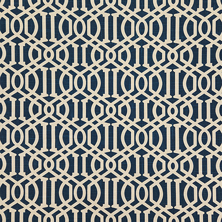 Carole Fabric Cant Say No Navy Dawn & Dusk 70% Cotton, 30% Linen China 8" V, 4 1/2" H HD 54" - My Fabric Connection -