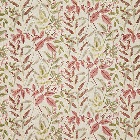 Carole Fabric My Friends Bloom Dawn & Dusk Base: 58% Cotton, 42% Polyester. Embr: 100% Rayon India 12 1/2" V, 12 1/2" H HD 50" - My Fabric Connection -
