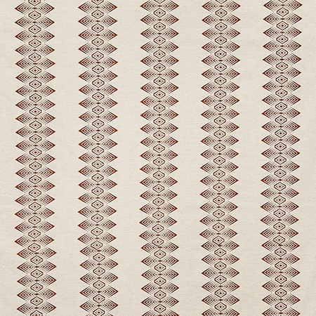 Carole Fabric Will It End Redstone Dawn & Dusk Base: 38% Viscose, 31% Polyester, 31% Linen. Embr: 100% Rayon China 1" V, 5" H 54" - My Fabric Connection -