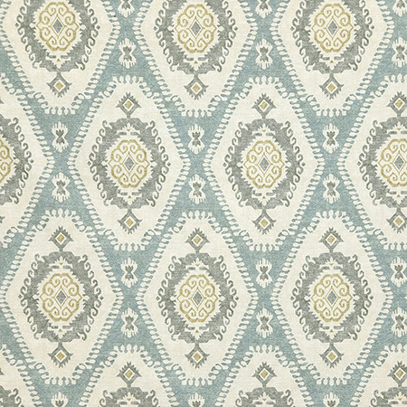 Carole Fabric Thornwood Spa Dewdrop 100% Cotton Spain 18" V, 4 1/2" H HD 54" - My Fabric Connection -