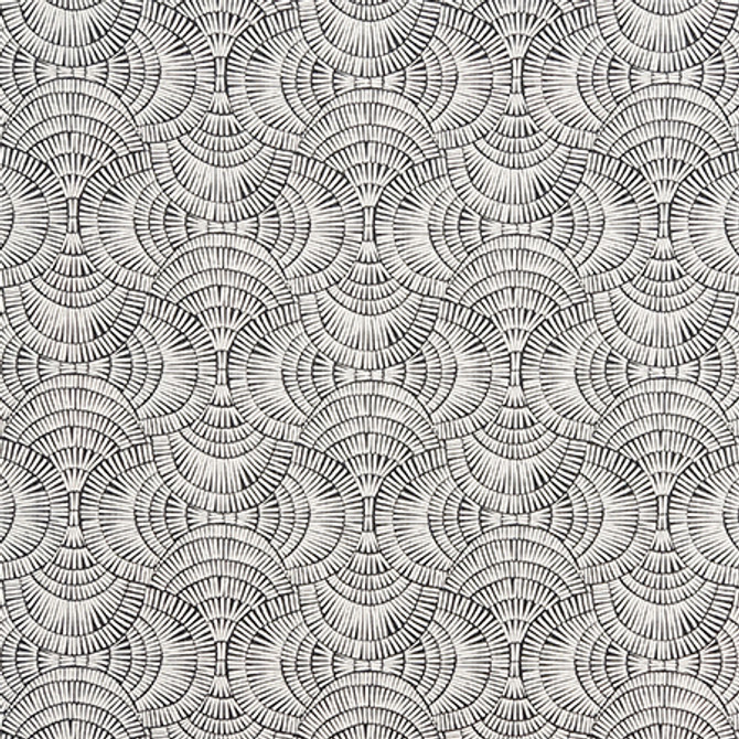 Fan Over Iron by Carole Designer Fabric Earth & Stone 85% Cotton, 15% Linen Pakistan 30,000 WYZENBEEK DOUBLE RUBS 13 1/2" V, 13 1/2" H 54" - Swanky Fabrics -