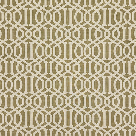 Carole Fabric Cant Say No Limestone Evergreen 70% Cotton, 30% Linen China 8" V, 4 1/2" H HD 54" - My Fabric Connection -