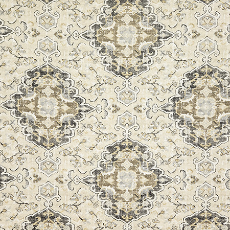 Carole Fabric Dallington Ebony Evergreen 100% Cotton Pakistan 24 1/2" V, 13 1/2" H HD 54" - My Fabric Connection -