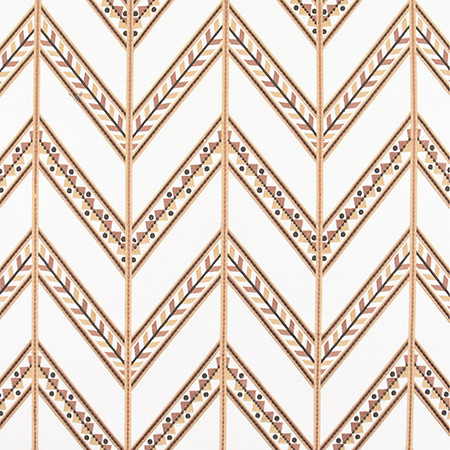 Carole Fabric At This Moment Adobe Harvest 60% Polyester, 40% Cotton India 15 1/8" V, 12 3/8" H 50.75" - My Fabric Connection -