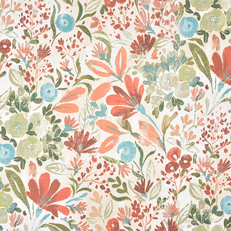 Country Heaven Red by Carole Designer Fabric Harvest 51% Linen, 49% Cotton-Washed Uk 18,000 Martindale Circular Rubs 35 1/2" V, 27" HD 52.38" - Swanky Fabrics -