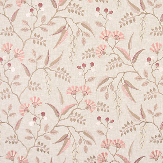 Maury Island Cameo by Carole Designer Fabric Harvest 52% Cotton, 48% Polyester India 6,000 Wyzenbeek Double Rubs 18 3/8" V, 25 1/4" H 50.5" - Swanky Fabrics -