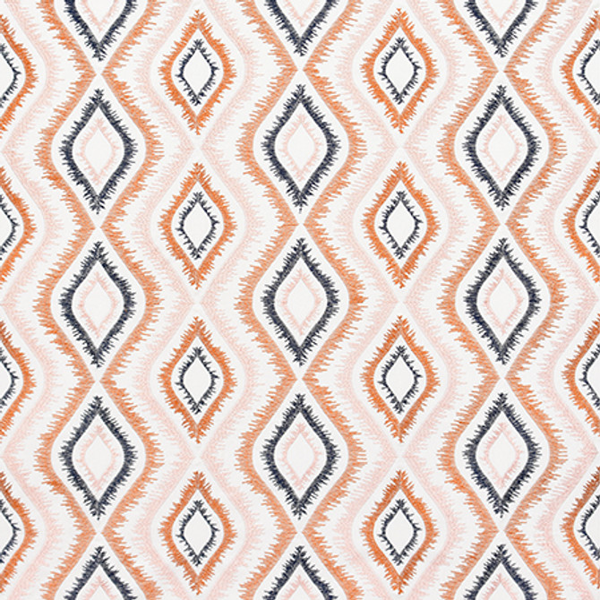 Carole Fabric More Involved Sunrise Harvest 66% Cotton, 34% Polyester India 7 7/8" V, 9 7/8" H 50" - My Fabric Connection -