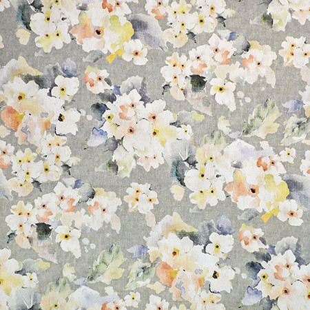 New Love Grey by Carole Designer Fabric Harvest 100% Polyester China 31,000 Wyzenbeek Double Rubs 27" V, 27" H 58" - Swanky Fabrics -