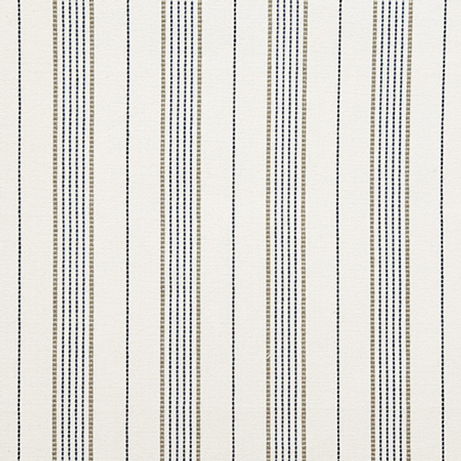 Stage Lights Navy by Carole Designer Fabric In The Details 100% Cotton India 9,000 Wyzenbeek Double Rubs 3" H 54" - Swanky Fabrics -