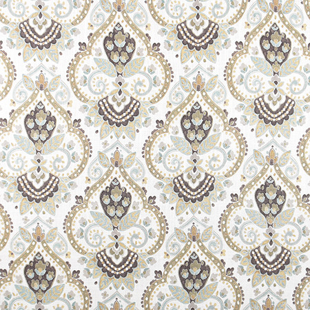 Kings North Sand by Carole Designer Fabric Jade 67% Viscose, 33% Linen Spain 15,000 Wyzenbeek Double Rubs 13 1/2" V, 13 1/2" H HD 54" - Swanky Fabrics -