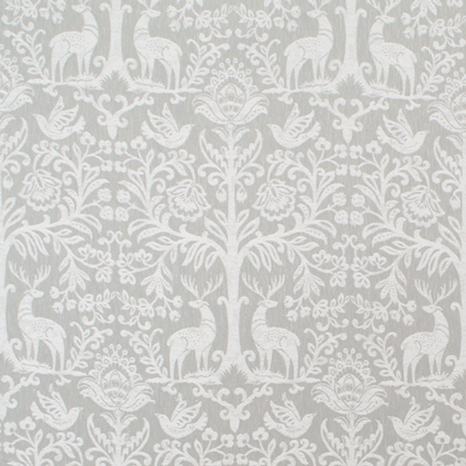 Deer Ridge Urban Grey by Carole Designer Fabric Moonstone 84% Polyester, 16% Cotton India 100,000 Wyzenbeek Double Rubs 32 1/4" V, 13 1/4" H 54.5" - Swanky Fabrics -