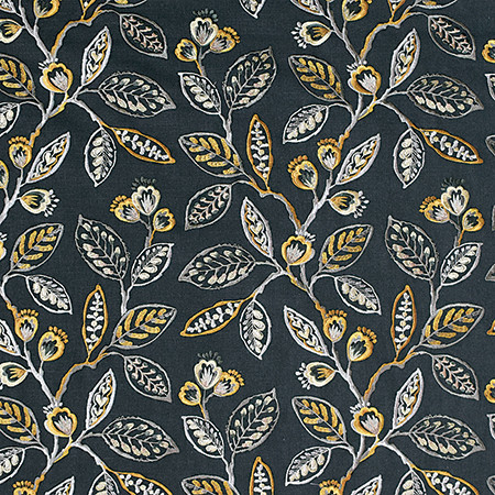 Carole Fabric One Voice Iron Ore Moonstone 69% Cotton, 31% Polyester India 18 7/8" V, 17" H 51" - My Fabric Connection -