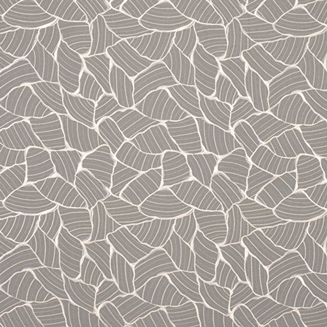 River Bridge Pewter by Carole Designer Fabric Moonstone 60% Polyester, 30% Cotton, 10% Linen India N/A 15 3/8" V, 11 3/8" H 52" - Swanky Fabrics -