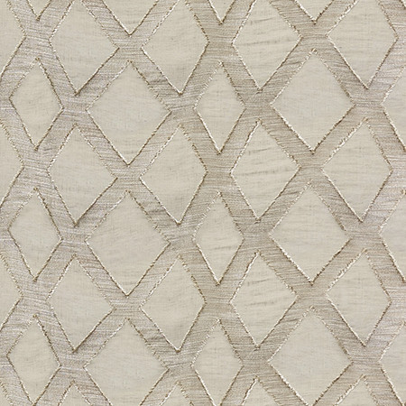 Carole Fabric Diamond Way Taupe Perfect Balance 73% Linen, 13% Viscose, 13% Polyester, 1% Polyamide Turkey 7 5/8" V, 9 1/2" H 57" - My Fabric Connection -