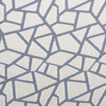 Carole Fabric All Angles Delft Radiance 100% Polyester Turkey 18" V, 10" H 58" - My Fabric Connection -