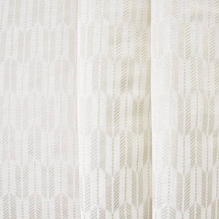 Carole Fabric Heading Out Ash Sheer Luxury 100% Polyester TURKEY 1 1/2" V, 3 7/8" H 118" - My Fabric Connection -