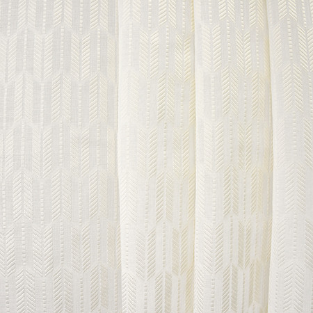 Heading Out Cream by Carole Designer Fabric Sheer Luxury 100% Polyester TURKEY N/A 1 1/2" V, 3 7/8" H 118" - Swanky Fabrics -