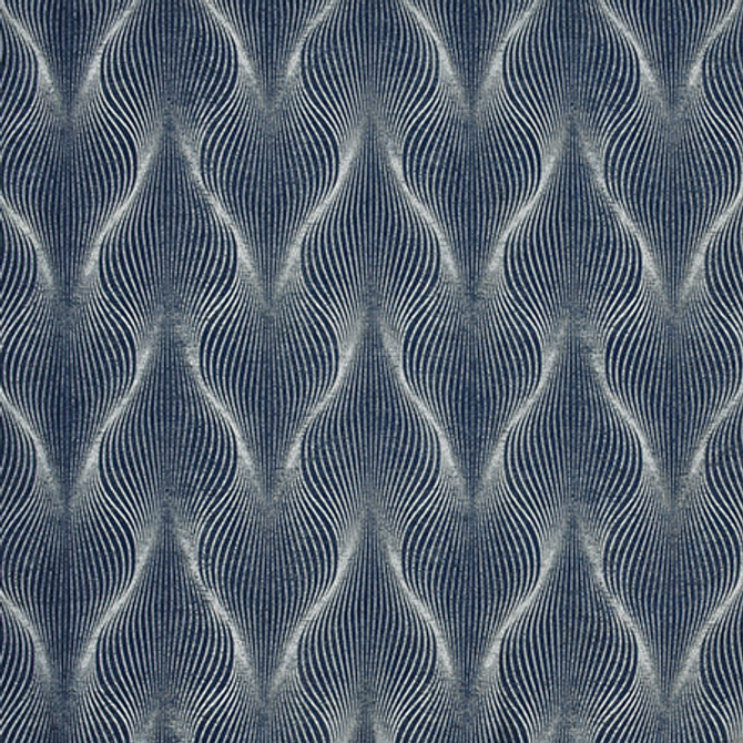 Come Together Navy by Carole Designer Fabric State Of The Art 100% Polyester CHINA N/A 6 1/2" V, 7 1/2" H 55" - Swanky Fabrics -