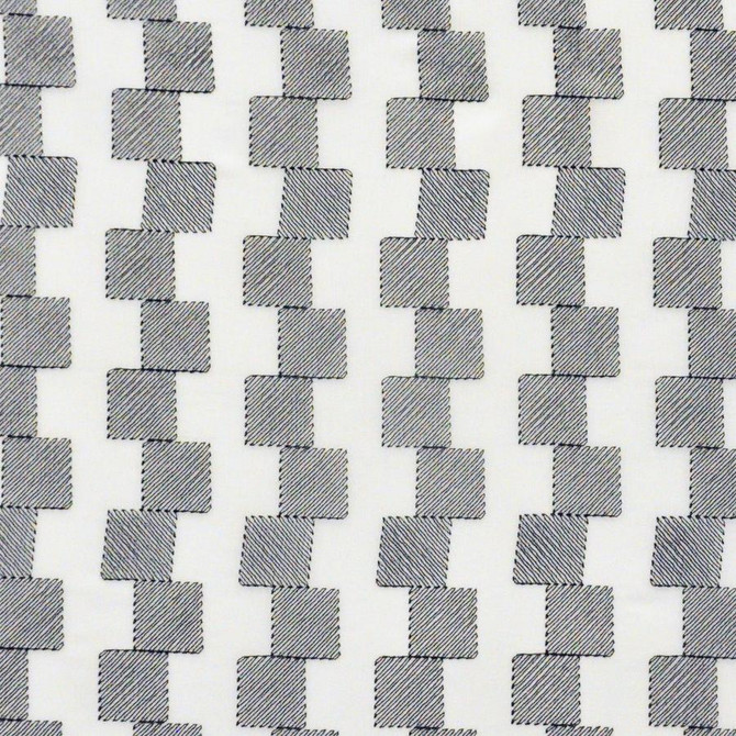 Maxwell Fabric Crete # 544 Chess Sheer Paths 100% POLYESTER TURKEY V-2" H-2" 118" EMB. WIDTH 110" - My Fabric Connection -