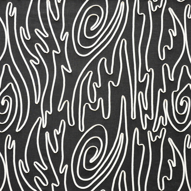 Maxwell Fabric Tether 441 Zebra COLOR THEORY-VOL.VI FLAGSTONE BASE: 52% RECYCLED POLYESTER/48% POLYESTER
EMB: 100% COTTON INDIA  V-18.5"H-25.25" 55.5"  - My Fabric Connection -