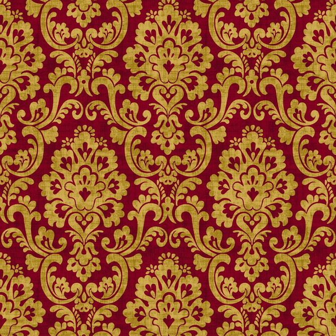 RM CoCo Fabric Frescato Damask Reversal Opera Red