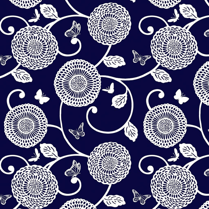 RM CoCo Fabric Mum's the Word Indigo ColorWorks Spring 2022 RM Studio See Sample 0 Horizontal: 18 and Vertical: 18 0 - My Fabric Connection -