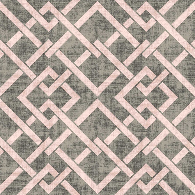 RM CoCo Fabric Frescato Trellis Reversal Rose Dust