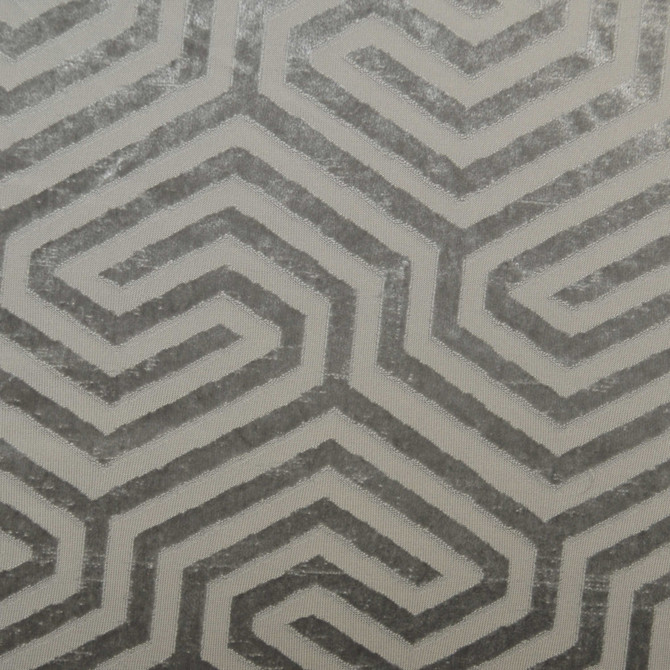 Europatex Fabric Baroque B Silver Baroque 100% Polyester 8" H, 6" V 114.00 inches - My Fabric Connection -