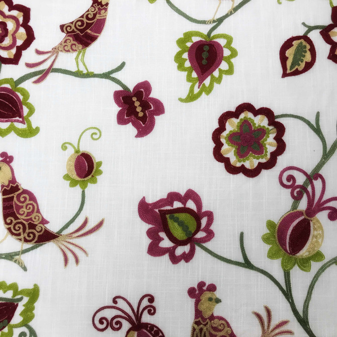 Europatex Fabric Ingrid Spice Bird Cage 100% Polyester 23.62" H, 24.41" V 57.00 inches - My Fabric Connection -