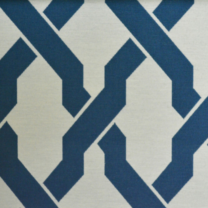 Europatex Fabric Samoa Col. Denim Pacific 75% Cotton / 25% Polyester V: 5.91" H: 3.74" 57.00 inches - My Fabric Connection -