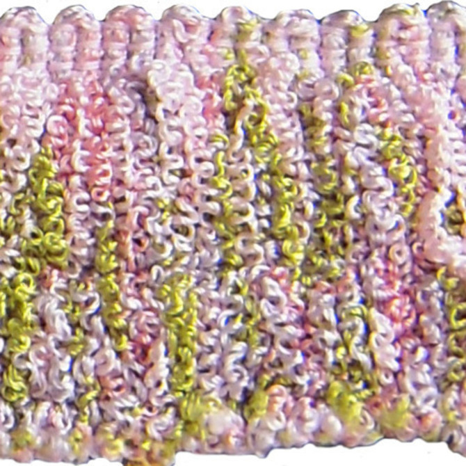 Europatex Fabric Amelia Blush Hoopla 100% Polyester 1.50 inches - My Fabric Connection -