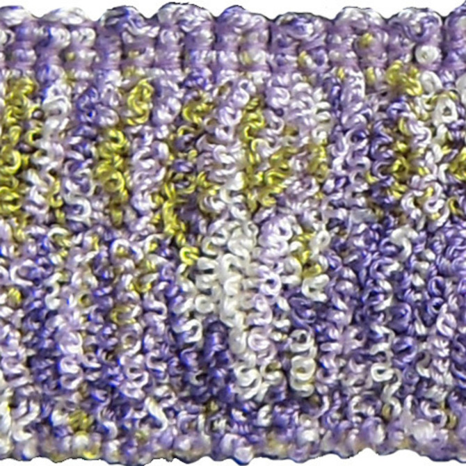 Europatex Fabric Amelia Lavender Hoopla 100% Polyester 1.50 inches - My Fabric Connection -