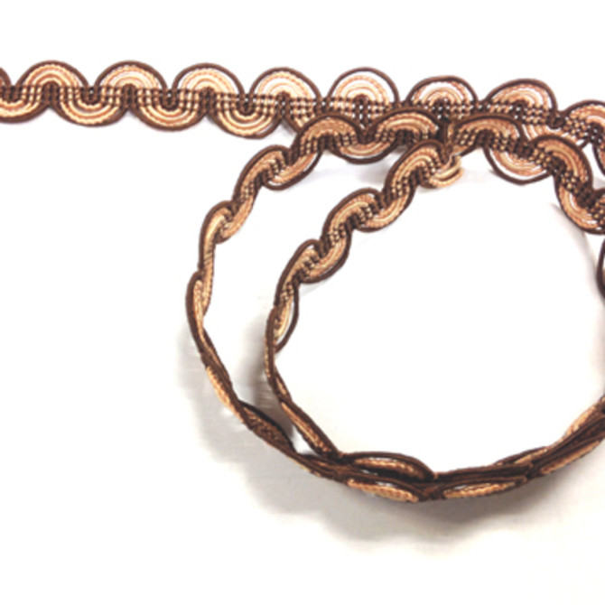 Europatex Fabric Braid - RL - 7200 - Cappuccino RL  China See Sample Horizontal: N/A and Vertical: N/A   - My Fabric Connection -