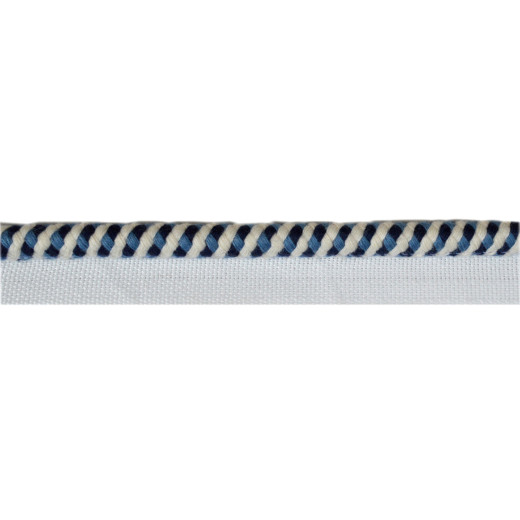 Europatex Fabric Broadway Navy Avenue Collection 50% Viscose / 50% Cotton China See Sample Horizontal: N/A and Vertical: N/A 0.75 inches  - My Fabric Connection -