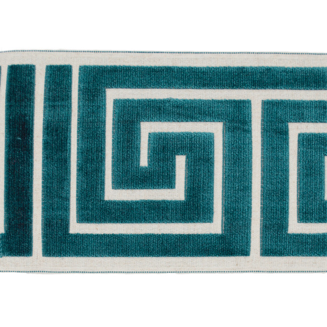 Europatex Fabric Labyrinth Aqua Labyrinth 100% Polyester 7.00 inches - My Fabric Connection -