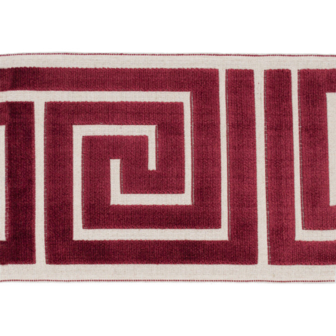 Europatex Fabric Labyrinth - Crimson Labyrinth 100% Polyester China See Sample Horizontal: N/A and Vertical: N/A 7.00 inches  - My Fabric Connection -