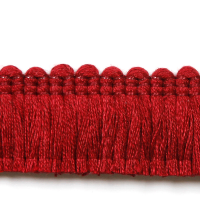 Europatex Fabric Legacy Brushed Fringe Cherry Legacy 97% Linen, 3% Polyester 1.20 inches - My Fabric Connection -