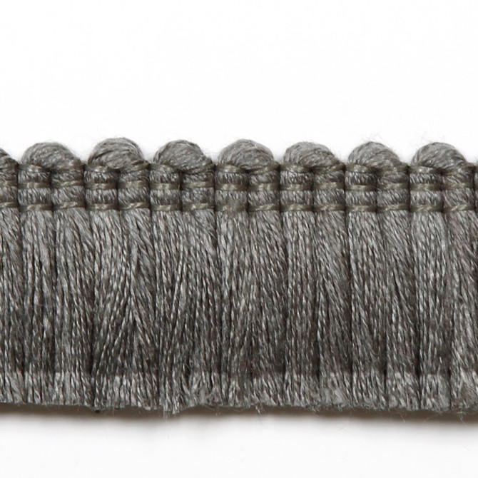 Europatex Fabric Legacy Brushed Fringe Gray Legacy 97% Linen, 3% Polyester 1.20 inches - My Fabric Connection -