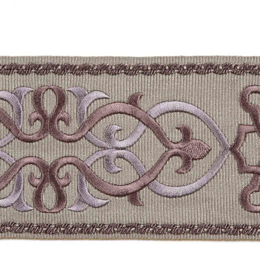 Europatex Fabric Mainz - Lilac Tapes Galore 100% Polyester China See Sample Horizontal: N/A and Vertical: N/A 3.05 inches  - My Fabric Connection -