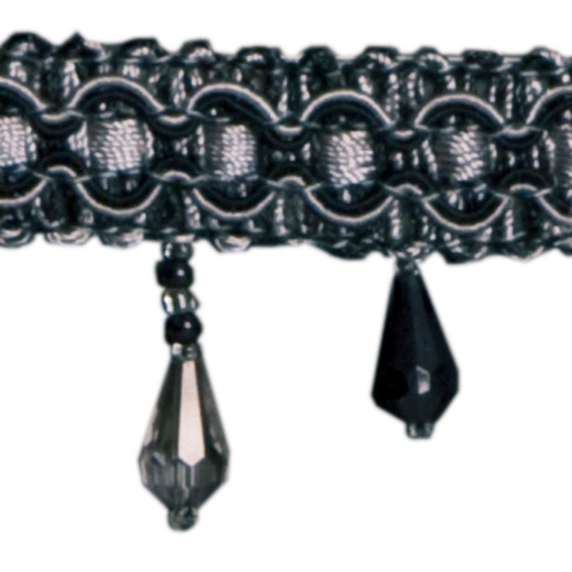 Europatex Fabric Meadow - Charcoal Central Park 100% Polyester China See Sample Horizontal: N/A and Vertical: N/A 1.50 inches  - My Fabric Connection -