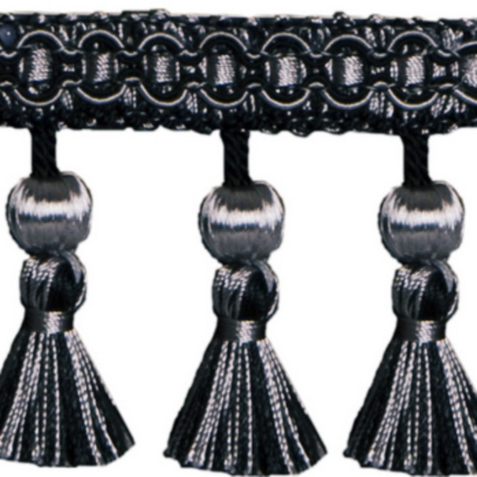 Europatex Fabric Meer Charcoal Central Park 100% Polyester 2.50 inches - My Fabric Connection -