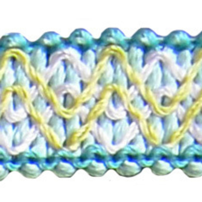 Europatex Fabric Olivia Teal Club House 100% Polyester 0.50 inches - My Fabric Connection -