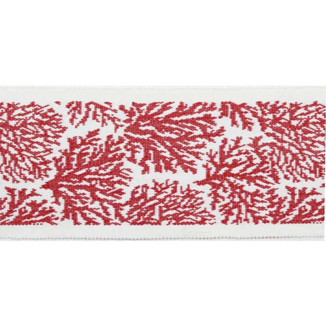 Europatex Fabric Pergola - Coral Tape - Cranberry Pergola 100% Solution Dyed Acrylic China See Sample Horizontal: N/A and Vertical: N/A 3.25 inches  - My Fabric Connection -