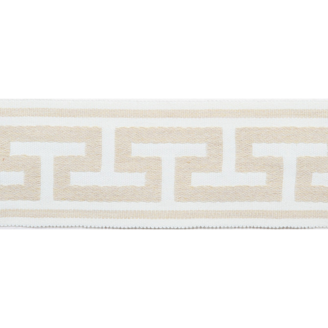 Europatex Fabric Pergola Embroidered Tape Nougat Pergola 100% Solution Dyed Acrylic 2.75 inches - My Fabric Connection -