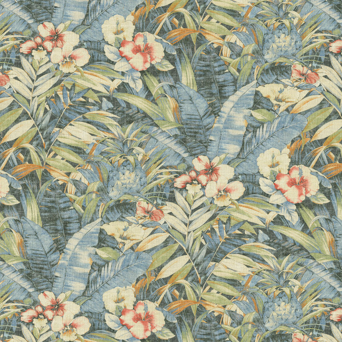 Tommy Bahama Fabric Barrier Reef Chambray 803061 - 100% cotton Peru 30000 Horizontal: 13.5 and Vertical: 25.25 54 - My Fabric Connection -