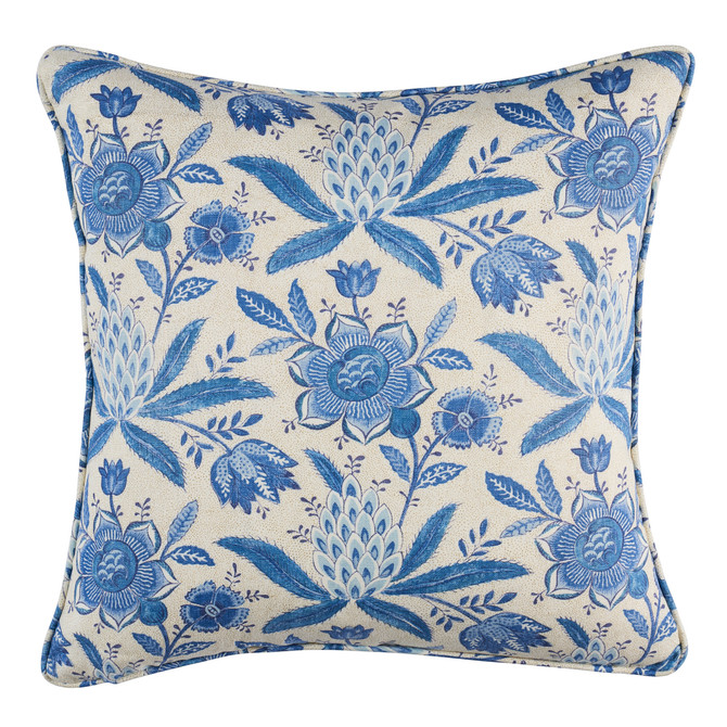 Schumacher Pillows Lafayette Botanical Pillow Cornflower SO18025104 Pillows </p><p>Repeat: H: , V: - My Fabric Connection -