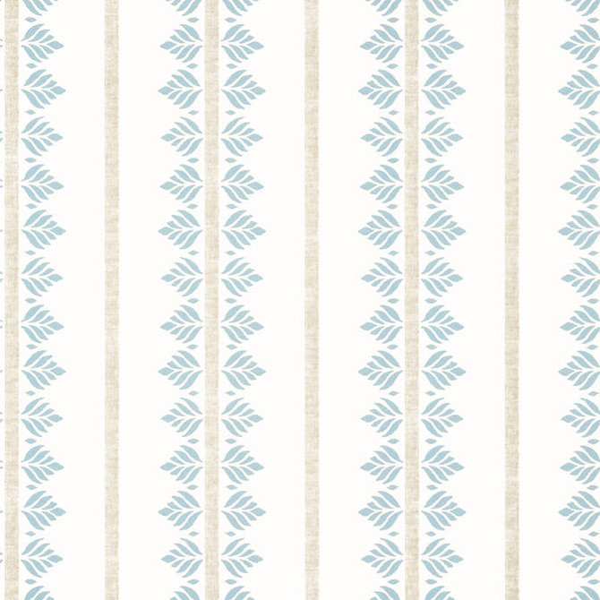 Anna French Wallpaper Fern Stripe Spa Blue AT15103 Wallpaper Non Woven Wallpaper UNITED STATES - </p><p>Repeat: V: 6.25 27 - My Fabric Connection -